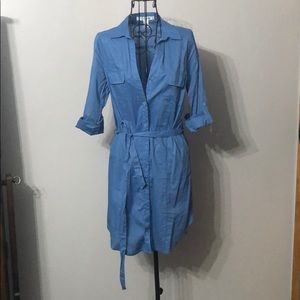 Button down shirt dress